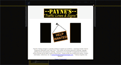 Desktop Screenshot of payneslinesandsigns.com